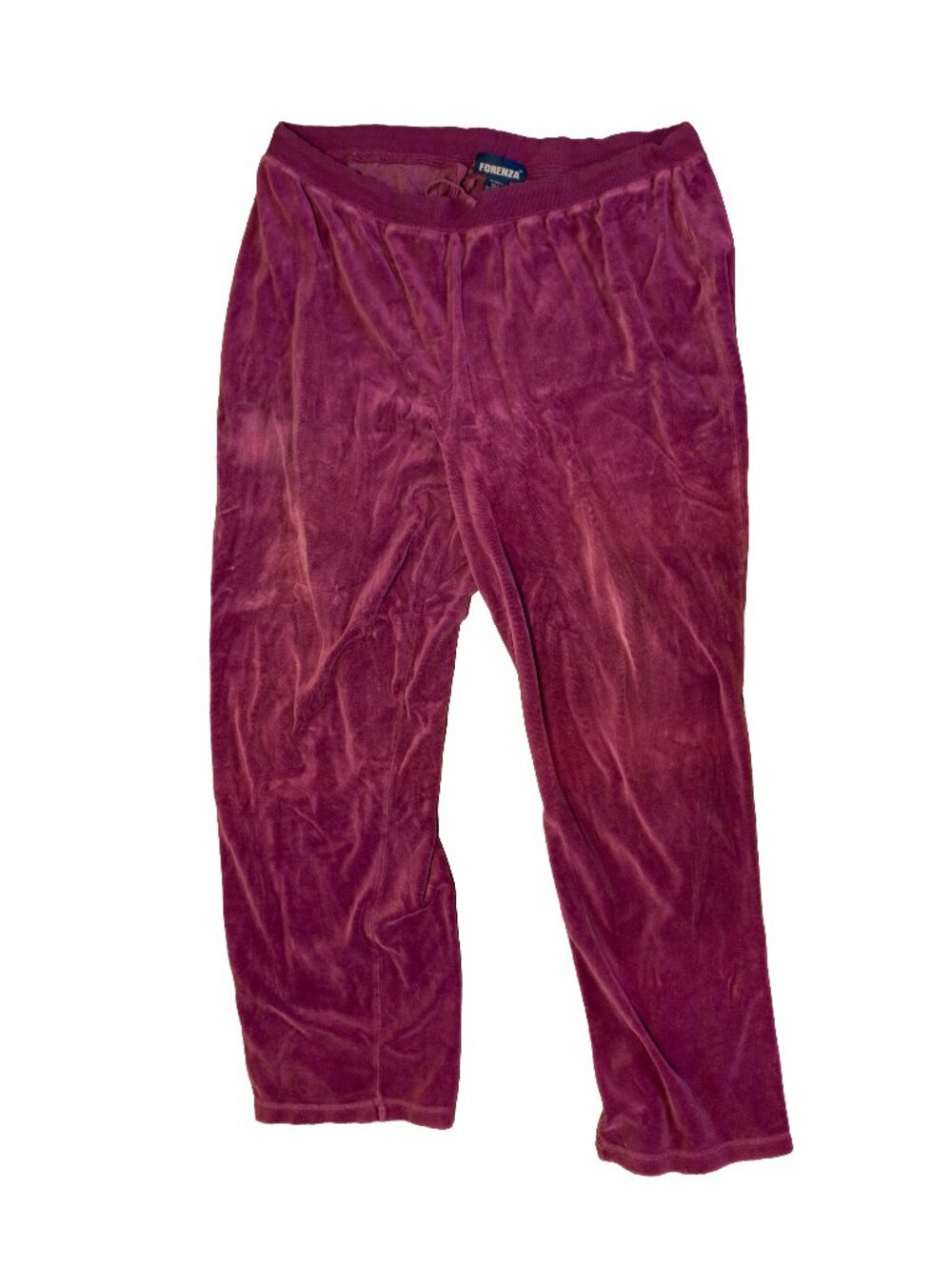 Forenza 00s Magenta Velour Lounge / Track Pants - Size XLT